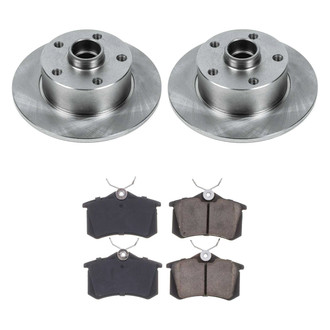 Callahan Brake Parts® - Plain Rear Brake Kit