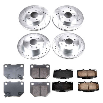 Callahan Brake Parts® - Drilled and Slotted Front and Rear Brake Kit