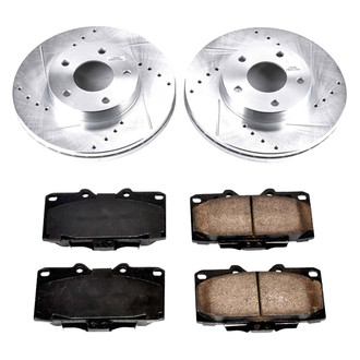 Callahan Brake Parts® - Drilled and Slotted Front Brake Kit