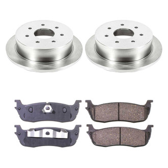 Callahan Brake Parts® - Plain Rear Brake Kit