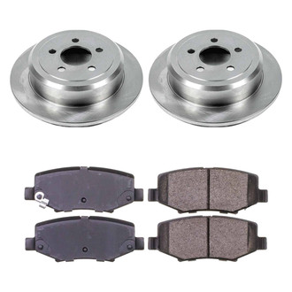 Callahan Brake Parts® - Plain Rear Brake Kit