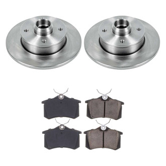 Callahan Brake Parts® - Plain Rear Brake Kit