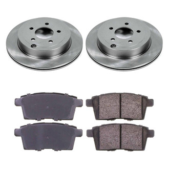 Callahan Brake Parts® - Plain Rear Brake Kit