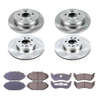 Callahan Brake Parts® - Plain Front and Rear Brake Kit