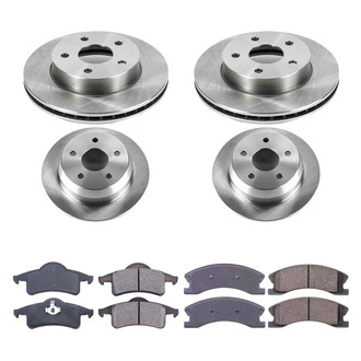 Callahan Brake Parts® - Plain Front and Rear Brake Kit