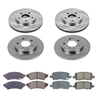 Callahan Brake Parts® - Plain Front and Rear Brake Kit