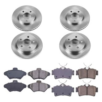 Callahan Brake Parts® - Plain Front and Rear Brake Kit