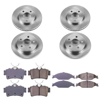 Callahan Brake Parts® - Plain Front and Rear Brake Kit