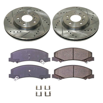 Callahan Brake Parts® - Drilled and Slotted Front Brake Kit