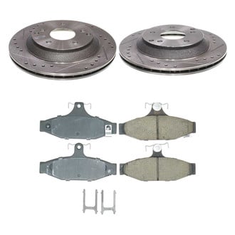 Callahan Brake Parts® - Drilled and Slotted Rear Brake Kit