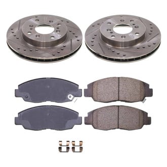 Callahan Brake Parts® - Drilled and Slotted Front Brake Kit