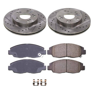 Callahan Brake Parts® - Drilled and Slotted Front Brake Kit