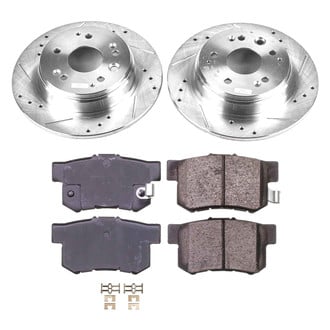Callahan Brake Parts® - Drilled and Slotted Rear Brake Kit