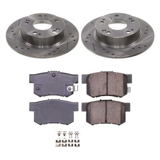 Callahan Brake Parts® - Drilled and Slotted Rear Brake Kit