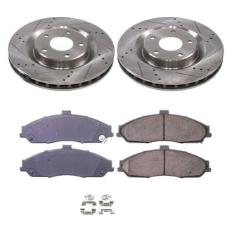 Callahan Brake Parts® - Drilled and Slotted Front Brake Kit