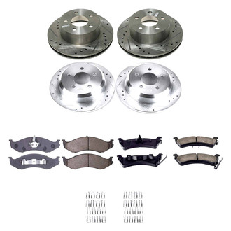 Callahan Brake Parts® - Drilled and Slotted Front and Rear Brake Kit