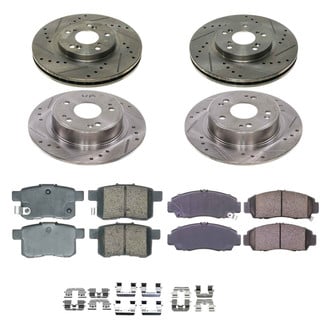 Callahan Brake Parts® - Drilled and Slotted Front and Rear Brake Kit