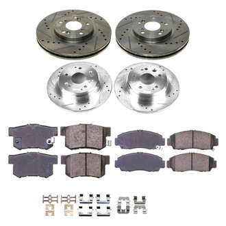 Callahan Brake Parts® - Drilled and Slotted Brake Kit