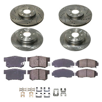Callahan Brake Parts® - Drilled and Slotted Brake Kit