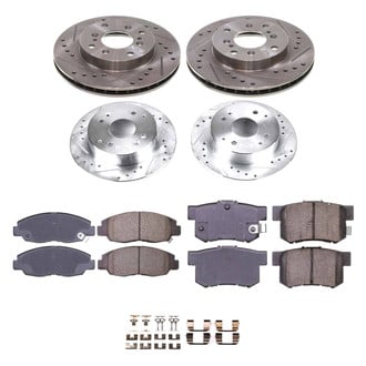 Callahan Brake Parts® - Drilled and Slotted Front and Rear Brake Kit