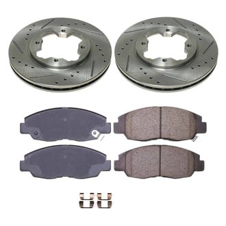 Callahan Brake Parts® - Drilled and Slotted Front Brake Kit