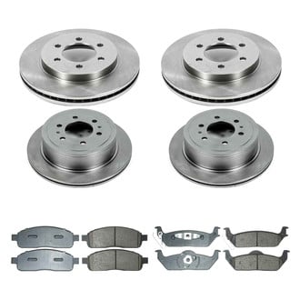 Callahan Brake Parts® - Plain Front and Rear Brake Kit