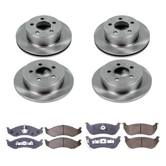 Callahan Brake Parts® - Plain Front and Rear Brake Kit