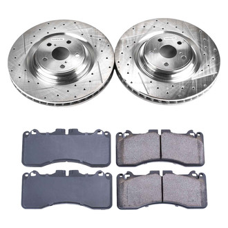 Callahan Brake Parts® - Drilled and Slotted Front Brake Kit