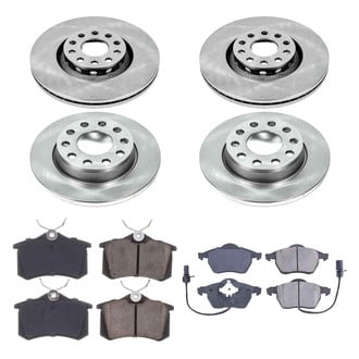 Callahan Brake Parts® - Plain Front and Rear Brake Kit