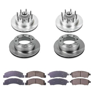 Callahan Brake Parts® - Plain Front and Rear Brake Kit