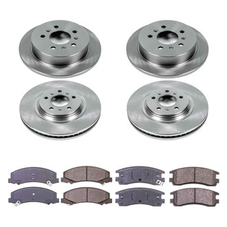 Callahan Brake Parts® - Plain Front and Rear Brake Kit