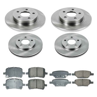 Callahan Brake Parts® - Plain Front and Rear Brake Kit