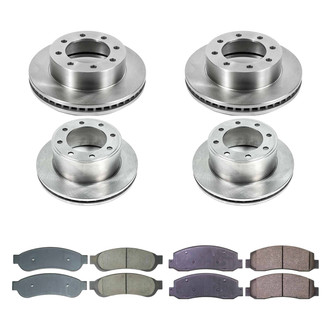 Callahan Brake Parts® - Plain Front and Rear Brake Kit