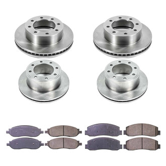 Callahan Brake Parts® - Plain Front and Rear Brake Kit