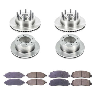 Callahan Brake Parts® - Plain Front and Rear Brake Kit