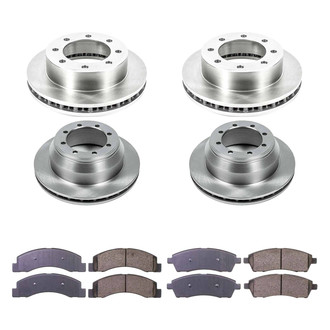 Callahan Brake Parts® - Plain Front and Rear Brake Kit