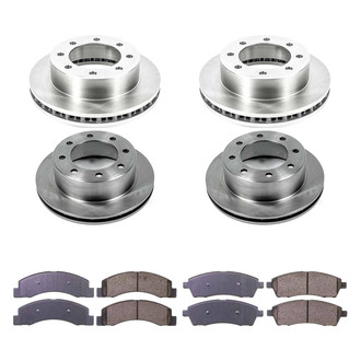 Callahan Brake Parts® - Plain Front and Rear Brake Kit