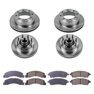 Callahan Brake Parts® - Plain Front and Rear Brake Kit