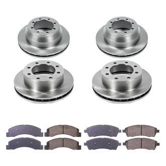 Callahan Brake Parts® - Plain Front and Rear Brake Kit