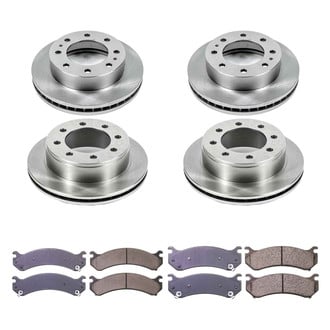 Callahan Brake Parts® - Plain Front and Rear Brake Kit