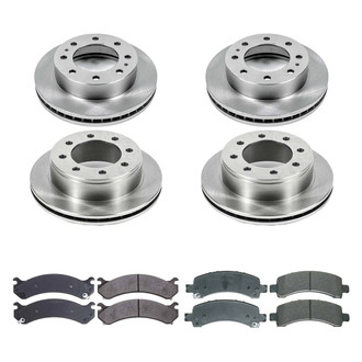 Callahan Brake Parts® - Plain Front and Rear Brake Kit