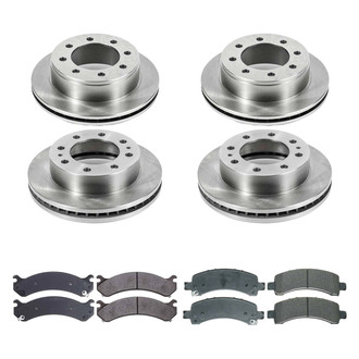 Callahan Brake Parts® - Plain Front and Rear Brake Kit