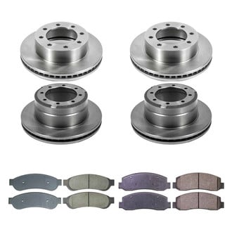 Callahan Brake Parts® - Plain Front and Rear Brake Kit