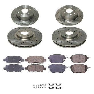 Callahan Brake Parts® - Drilled and Slotted Brake Kit