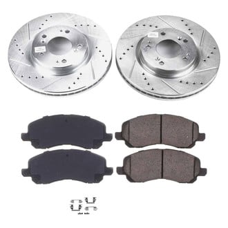 Callahan Brake Parts® - Drilled and Slotted Front Brake Kit