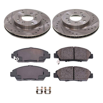 Callahan Brake Parts® - Drilled and Slotted Front Brake Kit