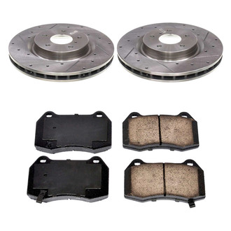 Callahan Brake Parts® - Drilled and Slotted Front Brake Kit
