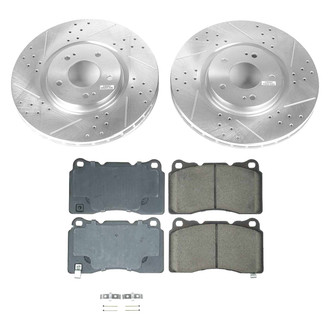 Callahan Brake Parts® - Drilled and Slotted Front Brake Kit