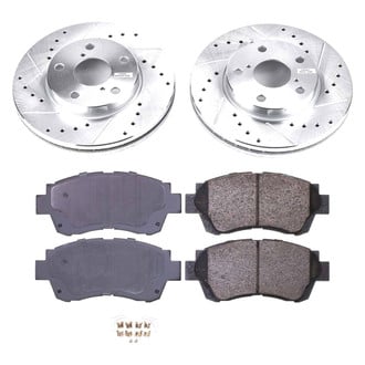 Callahan Brake Parts® - Drilled and Slotted Front Brake Kit