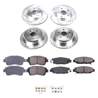 Callahan Brake Parts® - Drilled and Slotted Brake Kit